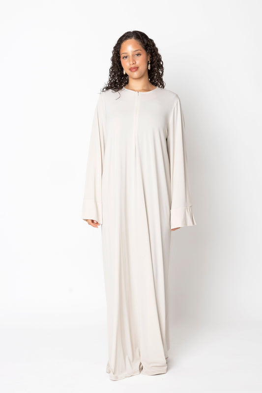 Abaya ’OFF-WHITE’ aemodeésty.com 