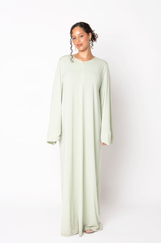 Abaya ’MINT’ aemodeésty.com 