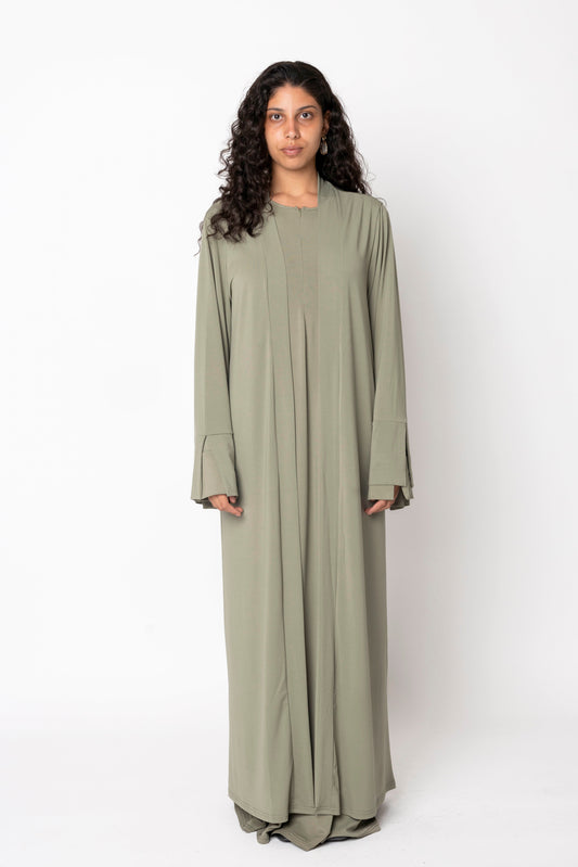 Open Abaya ’SAGE’ aemodeésty.com 